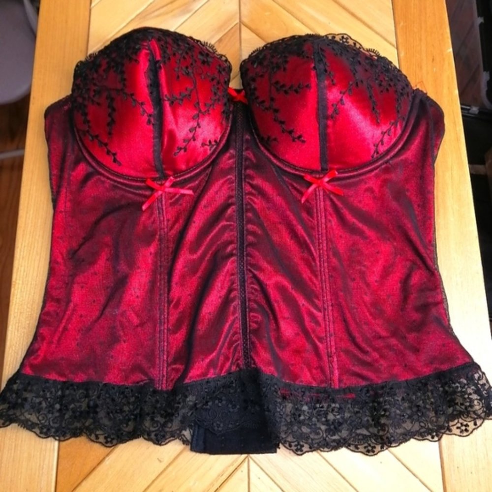 * Red Bustier Size 36D